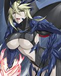  armor artoria_pendragon_(all) artoria_pendragon_(lancer_alter) breasts covered_nipples fate/grand_order fate_(series) highres huge_breasts midriff navel solo takara_joney underboob 