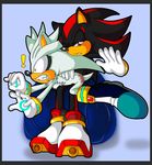  boots clothing footwear hedgehog male mammal red_bottoms shadow_the_hedgehog silver_the_hedgehog sonic_(series) spanking 