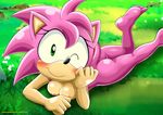  amy_rose anthro areola bbmbbf blush breast_squish breasts butt cute digital_media_(artwork) female fur green_eyes hair hedgehog hi_res horny inviting looking_at_viewer lying mammal mobian_(species) mobius_unleashed nipples on_front on_ground one_eye_closed palcomix pink_fur pink_hair raised_leg smile solo sonic_(series) wink young 