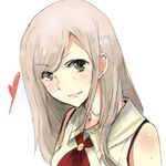  alisa_ilinichina_amiella bare_shoulders blue_eyes blush god_eater god_eater_2:_rage_burst heart long_hair looking_at_viewer silver_hair simple_background smile solo white_background white_hair 
