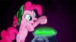  animated bandanna blue_eyes cauldron cutie_mark earth_pony equine female fire friendship_is_magic hair horse invalid_color mammal my_little_pony open_mouth pink_hair pinkie_pie_(mlp) pony smoke solo 