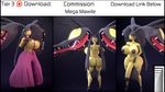  3d_(artwork) anthro big_butt breasts butt cgi digital_media_(artwork) endless_(artist) herm hi_res huge_butt intersex mammal mawile nintendo nude pok&eacute;mon video_games 