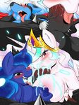  anu balls blush breasts cum cum_in_mouth cum_inside equine euyoshi89 female friendship_is_magic group group_sex horn horse looking_at_viewer lucario luna_(disambiguation) male male/female mammal my_little_pony nintendo nipples open_mouth oral orgasm pok&eacute;mon princess_celestia_(mlp) sex shadow-anubis tongue video_games winged_unicorn wings 