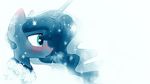  2014 blue_eyes blue_fur blue_hair blush clothing darkflame75 equine female feral friendship_is_magic fur hair hi_res horn mammal my_little_pony princess_luna_(mlp) simple_background snowflake solo white_background winged_unicorn wings 