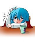  :p bad_id bad_pixiv_id blanket blush chair coffee_mug cup head_rest heterochromia highres juliet_sleeves katsumi5o long_sleeves looking_at_viewer lovestruck mug playing_with_own_hair puffy_sleeves short_hair sitting solo tatara_kogasa tongue tongue_out touhou upper_body 