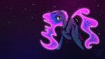  2014 blue_eyes blue_feathers blue_fur crown cutie_mark darkflame75 equine feathered_wings feathers female feral friendship_is_magic fur hair hi_res horn looking_at_viewer mammal multicolored_hair my_little_pony princess_luna_(mlp) sky solo star two_tone_hair winged_unicorn wings 