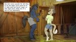  anthro cat clothing comic equine faf feline hi_res horse male mammal shorts topless 