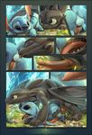  2016 anal anal_penetration anus balls comic disney how_to_train_your_dragon lilo_and_stitch male male/male oral penetration penis size_difference stitch toothless tricksta 
