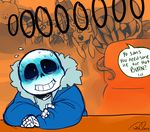  blush bone clothed clothing dialogue dogamy dogaressa doggo english_text greater_dog grin hoodie male sans_(undertale) skeleton smile teeth tesazombie text undead undertale video_games 