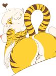  &lt;3 2016 anthro areola big_breasts big_butt breasts butt buxbi_(character) ear_piercing feline female fur griff_(artist) hair hi_res long_hair looking_at_viewer mammal mane nipples nude piercing pussy side_boob simple_background solo tiger tongue tongue_out white_fur white_hair yellow_fur 
