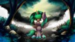  blackligerth equine female forest friendship_is_magic horn mammal my_little_pony night princess_luna_(mlp) sitting tree winged_unicorn wings 