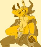  anal anal_penetration anthro balls barefoot big_dom_small_sub body_hair bovine cum cum_from_ass cum_splatter drooling duo flaccid front_view fvorte fvorte_(character) happy_trail horn humanoid_penis lagomorph looking_down male male/male mammal minotaur navel nipples nude on_lap penetration penis perineum pubes rabbit saliva sex size_difference straining underwear_around_one_leg 