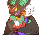  bad_twitter_id bat_wings bird blush_stickers closed_eyes gen_6_pokemon hawlucha hug hug_from_behind looking_away looking_to_the_side no_humans noivern pokemon pokemon_(anime) pokemon_(creature) simple_background smile sweatdrop twitter_username white_background wings yellow_eyes yuu_knight3858 