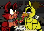  2015 absurd_res animatronic avian avj_(artist) bird canine chica_(fnaf) chicken five_nights_at_freddy&#039;s food fox foxy_(fnaf) hi_res machine mammal pizza robot video_games 