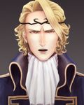  blonde_hair fe_baragaki05 fire_emblem fire_emblem_if male_focus marks_(fire_emblem_if) open_mouth red_eyes solo tiara 