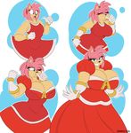  2016 amy_rose anthro big_breasts breast_expansion breasts cleavage clothed clothing female hedgehog huge_breasts mammal solo sonic_(series) supersonicrulaa 
