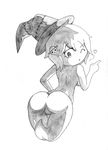 &lt;3 butt carrie_krueger female from_the_back ghost hair hat looking_back not_furry nude one_eye_closed solo spirit the_amazing_world_of_gumball ultama_lokshar_(artist) witch_hat 