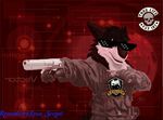  discordnight eyewear gun handgun male pistol ranged_weapon sergal solo swat weapon 