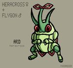  ambiguous_gender arthropod flygon green_skin heracross hybrid insect nintendo pok&eacute;mon pokebreeder video_games 