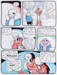  aftertale bone clothed clothing comic dialogue english_text grin loverofpiggies male papyrus_(undertale) sans_(undertale) skeleton smile text tree undertale video_games 