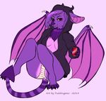  2014 anthro bat beverage breasts clothed clothing fangs female food half-closed_eyes invalid_tag looking_at_viewer mammal panties puddingpaw simple_background smile solo teeth underwear wings 