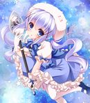  blue_eyes blue_hair gochuumon_wa_usagi_desu_ka? hair_ornament hairclip kafuu_chino long_hair magical_girl minakami_rinka solo x_hair_ornament 