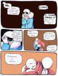  ... aftertale bone clothed clothing comic dialogue embrace english_text loverofpiggies male papyrus_(undertale) sans_(undertale) skeleton tears text undertale video_games 