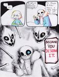  ... aftertale bone clothed clothing comic counter dialogue english_text hair human loverofpiggies mammal protagonist_(undertale) sans_(undertale) skeleton smile text undertale video_games 