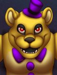  2015 animatronic five_nights_at_freddy&#039;s five_nights_at_freddy&#039;s_4 fredbear_(fnaf) machine male red_eyes robot rozga video_games 