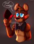  2015 animatronic bear blue_eyes five_nights_at_freddy&#039;s five_nights_at_freddy&#039;s_2 hat machine male mammal robot top_hat toy-bonnie toy_freddy_(fnaf) video_games 