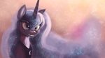  2015 abstract_background blue_eyes blue_fur blue_hair equine female feral friendship_is_magic fur hair hi_res horn jewelry looking_at_viewer mammal my_little_pony necklace paperdrop princess_luna_(mlp) smile solo winged_unicorn wings 