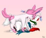  akiru anal anal_penetration butt eeveelution male male/male nintendo penetration pok&eacute;mon simple_background sylveon video_games zangoose 