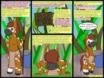  age_regression comic cub diaper english_text equine flashback horse kammypup_(artist) mammal ponce text transformation young 