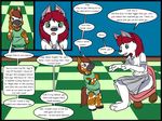  age_regression canine comic cub dog english_text equine green_eyes hair horse husky kammypup kammypup_(artist) mammal ponce red_hair spanish speech_bubble text young 