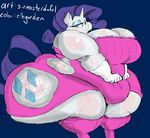 &lt;3 anthro anthrofied big_breasts blue_eyes breasts cleavage clothed clothing colored cutie_mark ellegarden equine eyeshadow female friendship_is_magic hair half-closed_eyes horn huge_breasts looking_at_viewer makeup mammal morbidly_obese my_little_pony overweight rarity_(mlp) sirmasterdufel solo unicorn 