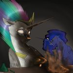  2016 backlash91 duo equine female feral friendship_is_magic horn mammal my_little_pony princess_celestia_(mlp) princess_luna_(mlp) winged_unicorn wings 
