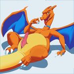  3_toes barefoot charizard dragon edit erection eyeofcalamity feral invalid_color invalid_tag jewelry looking_at_veiwer lying male necklace nintendo open_mouth penis pok&eacute;mon saliva simple_background slightly_chubby toes video_games wings 