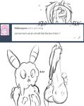  ... ? anthro balls breasts cleavage clothed clothing cum cum_on_face eeveelution english_text equine excessive_cum eyes_wide fan_character glory_hole horse jet_(quin_nsfw) mammal monochrome my_little_pony nintendo open_mouth penis pok&eacute;mon pony quin-nsfw text tongue tumblr umbreon video_games 