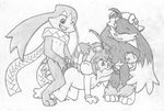 all_fours anal anal_penetration animal_genitalia anthro balls barefoot clothed clothing cub cum cum_on_face cute_fangs erection female gloves greyscale grin group group_sex headgear holding_penis improvised_sex_toy king_of_sorrow klonoa klonoa_(series) lagomorph licking male male/female mammal mizzyam monochrome mostly_nude mouse naughty_face nipples one_eye_closed oral pants_down partially_clothed pencil_(artwork) penetration penis penis_lick rabbit raised_tail rodent rubbing_head sex sheath spitroast tapering_penis threesome tongue tongue_out traditional_media_(artwork) unknown_character vaginal vaginal_penetration young 