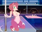  amy_rose anthro askdirty blush breasts female green_eyes hair hedgehog mammal nipples nude open_mouth pink_hair pole pussy short_hair smile solo sonic_(series) stripper_pole video_games 