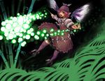  animal_ears bad_id bad_pixiv_id bamboo bamboo_forest claws danmaku dark dress fingernails flying foreshortening forest green green_nails hat kasu leaf light_particles long_fingernails long_sleeves mystia_lorelei nail_polish nature night open_mouth outstretched_arms pink_hair purple_eyes ribbon shoes solo spread_arms thighhighs touhou winged_shoes wings 