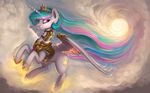  16:10 2016 armor cutie_mark equine feathered_wings feathers female feral friendship_is_magic hair hi_res horn long_hair mammal multicolored_hair my_little_pony princess_celestia_(mlp) rain-gear solo wallpaper winged_unicorn wings 
