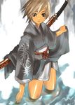  nagi_ryou solo standing sword wading water weapon 