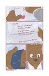  artdecade bear comic gift inside letter male mammal necktie 