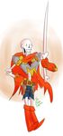  animated_skeleton armor bone boots cape clothed clothing fantasytale footwear gloves male monster papyrus_(undertale) raiper skeleton smile theatomicpumpkin undead undertale video_games 