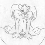  animal_genitalia animaniacs anthro anus balls barefoot buckteeth cub cum_from_ass duo erection first_person_view front_view greyscale looking_at_viewer male mammal mizzyam monochrome nude on_top on_top_of one_eye_closed pencil_(artwork) penis penis_riding precum rodent sheath skippy_squirrel small_penis solo_focus spread_legs spreading squirrel tapering_penis teeth tongue tongue_out traditional_media_(artwork) unknown_species young 