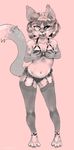  anthro butt cat clothed clothing feline female lingerie mammal single slightly_chubby solo tinycat 