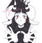  animal_ears black_tears copyright_request crying grin horns red_eyes sad sad_smile sheep_ears sheep_girl sheep_horns shep_(stickysheep) smile solo spread_fingers sticky_(stickysheep) tears 