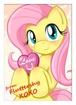  &lt;3 2013 blush cute equine female feral fluttershy_(mlp) friendship_is_magic furboz hair horse looking_at_viewer mammal my_little_pony pink_hair pony smile solo text 
