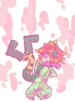  anemo_(splatoon) blue_eyes blush boots commentary_request dress eyeshadow fish glasses headphones headphones_around_neck hood hooded_jacket jacket kumano_(splatoon) legs_up makeup multicolored_hair pantyhose seki_(red_shine) splatoon_(series) splatoon_1 star tentacle_hair two-tone_hair 